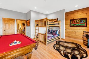 Lower Level Bunks and Game Room
