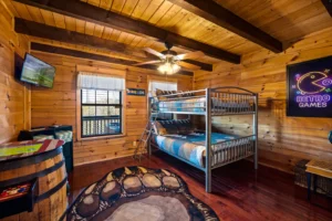 Main Level Bunk Room with Arcade Games